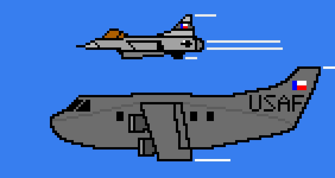 c17 globemaster x f16 fighting falcon