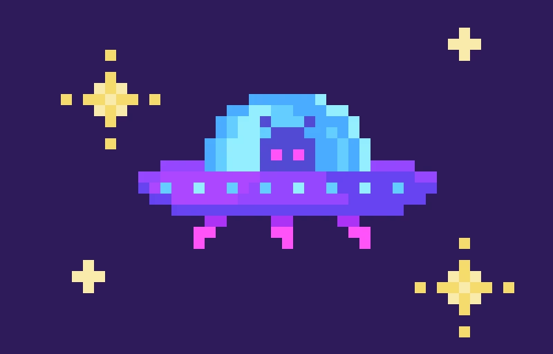 Just a repost of my old ufo art except it leads to my new straw page