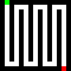 maze the little dude slowly gets faster cuz gifs have limits on how many slides