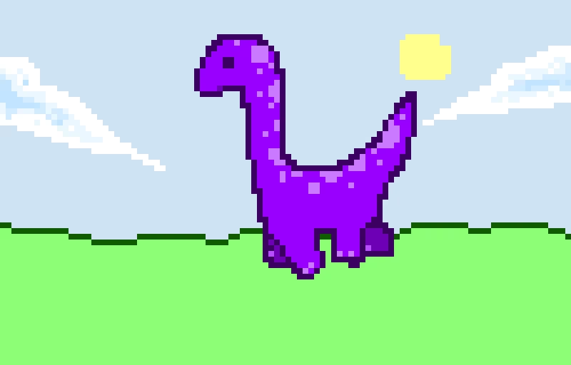 Purple dino :)