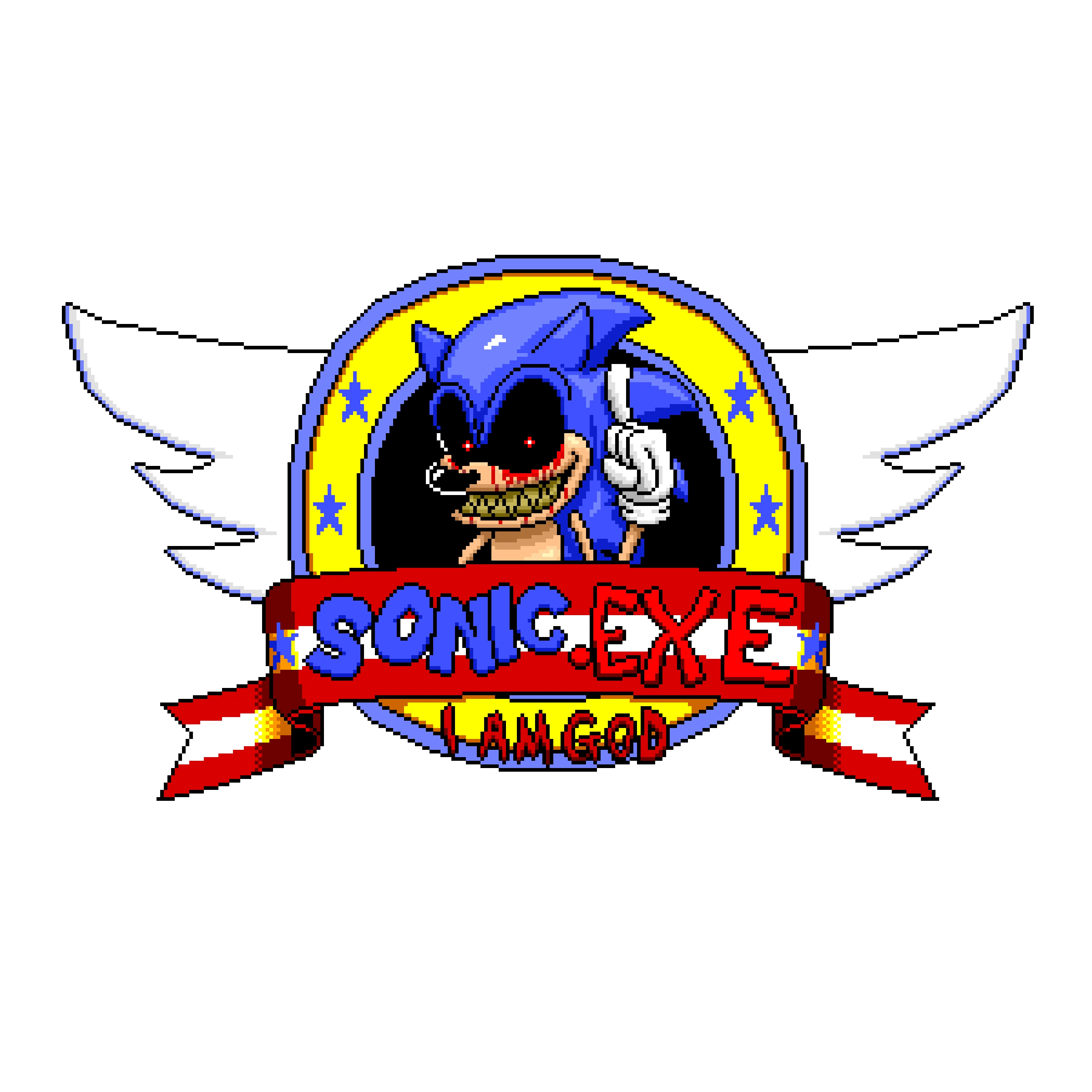 sonic exe logo remake remake of old art i made that was horrible