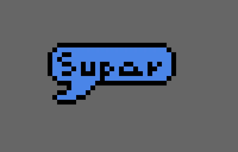 super text bubble template