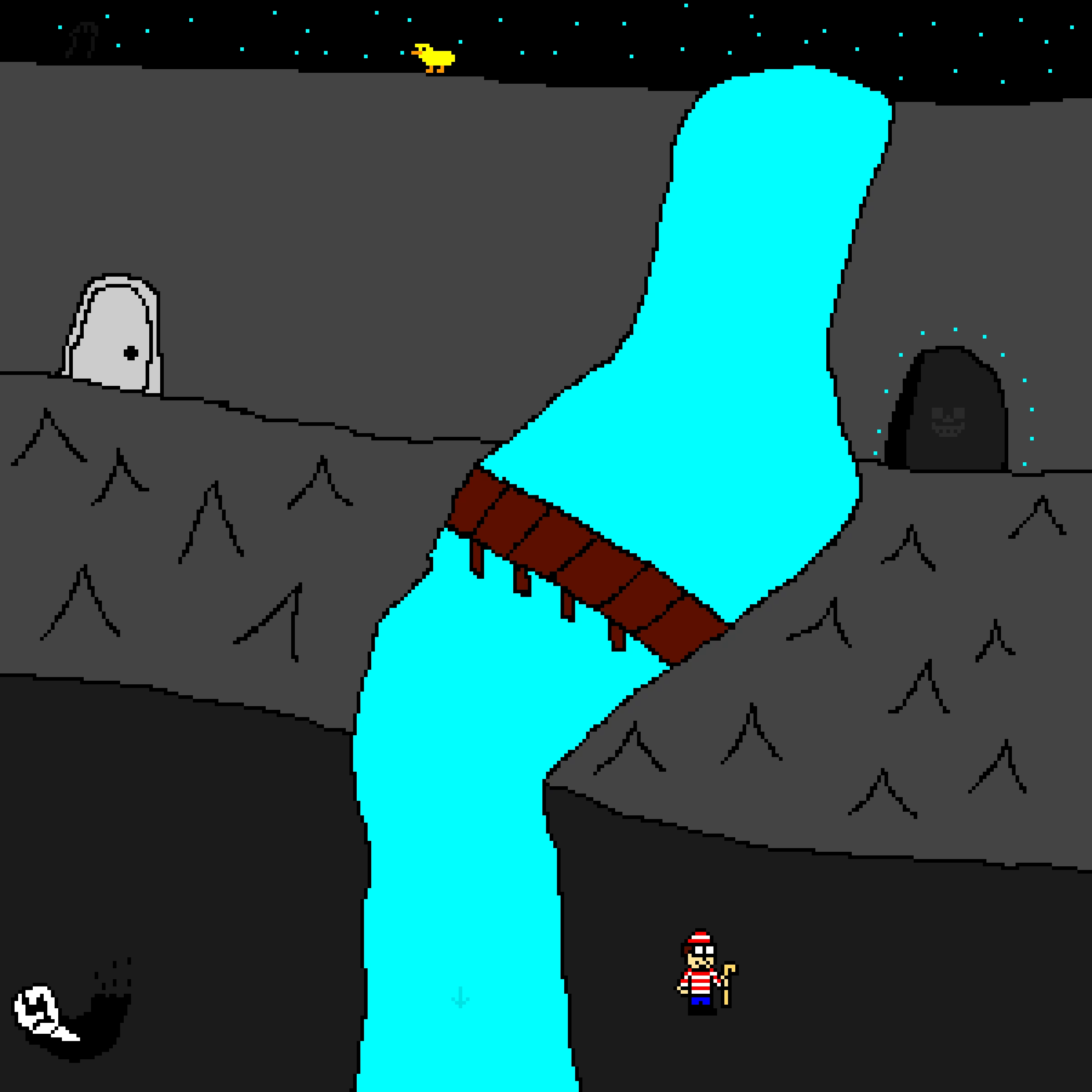 waterfall contains a lot of easter eggs contest