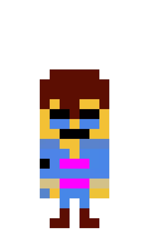 (crying frisk made by pmccar) I animate pepl pix art