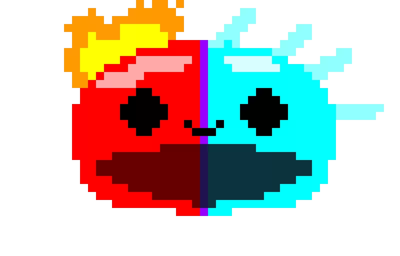 fire and ice blob idk why but it doesnt feel like a blob