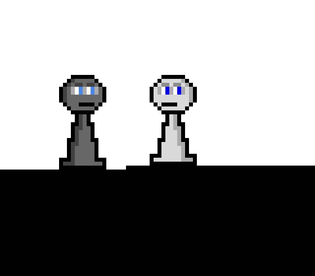 life of pawns they can either turn into q k b r or get stuck on each other v 2