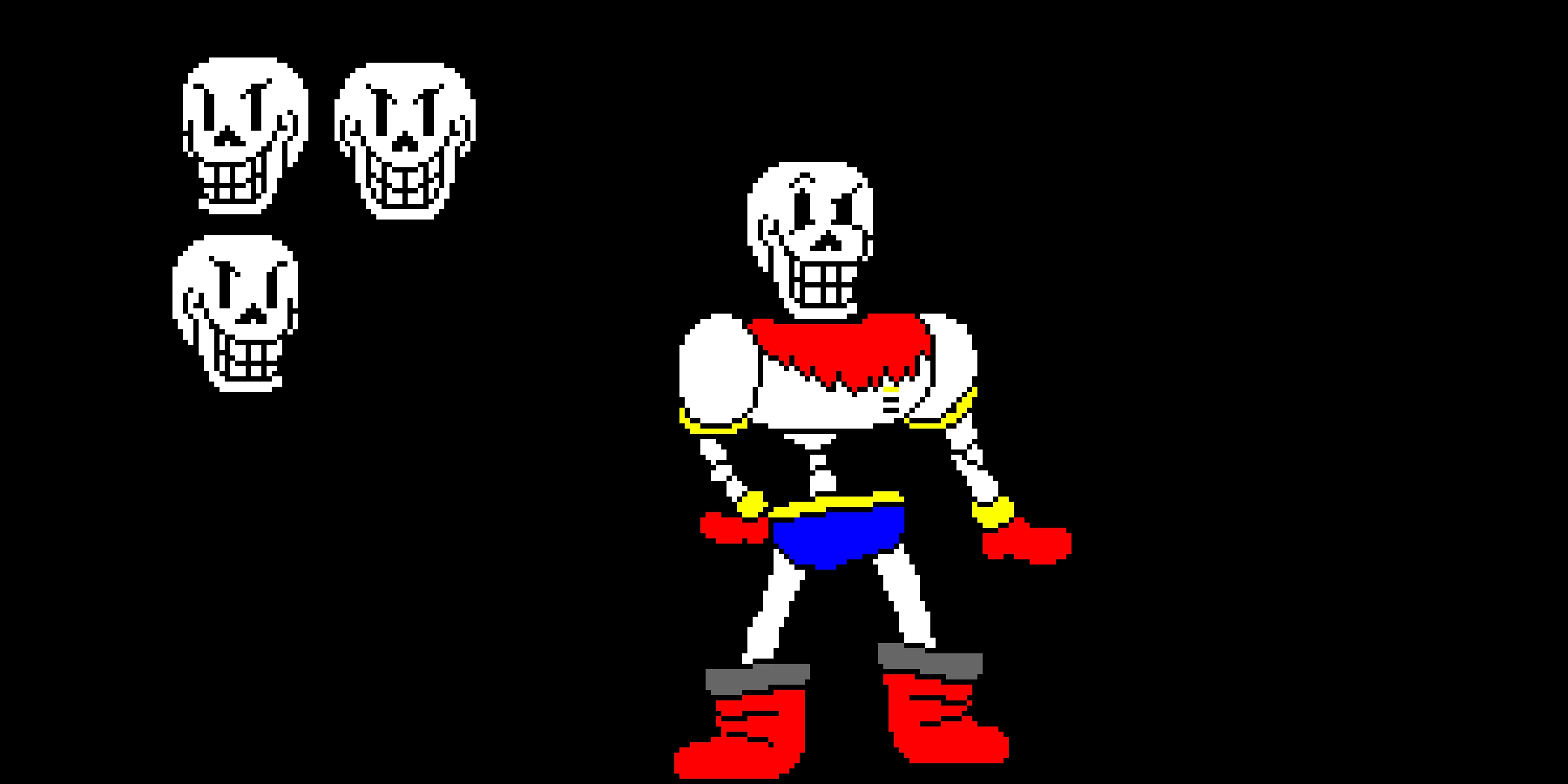 papyrus sprite credits to deltatravelerfan99