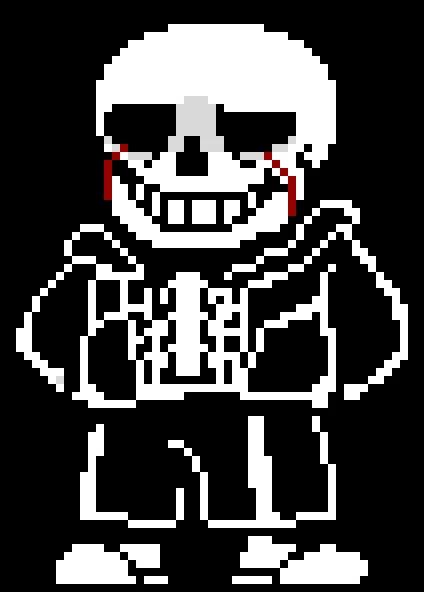 snowdin encounter dust sans battle sprite credits to nayhay34frd8