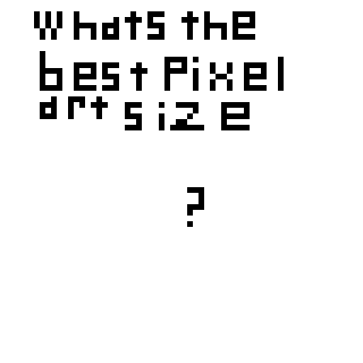 whats the best pixel art size