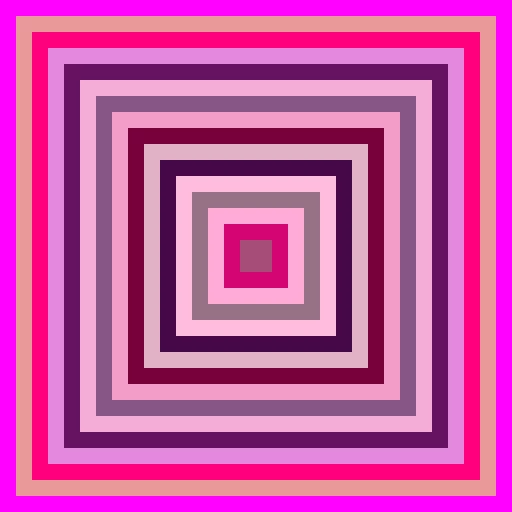 shades of pink and purple