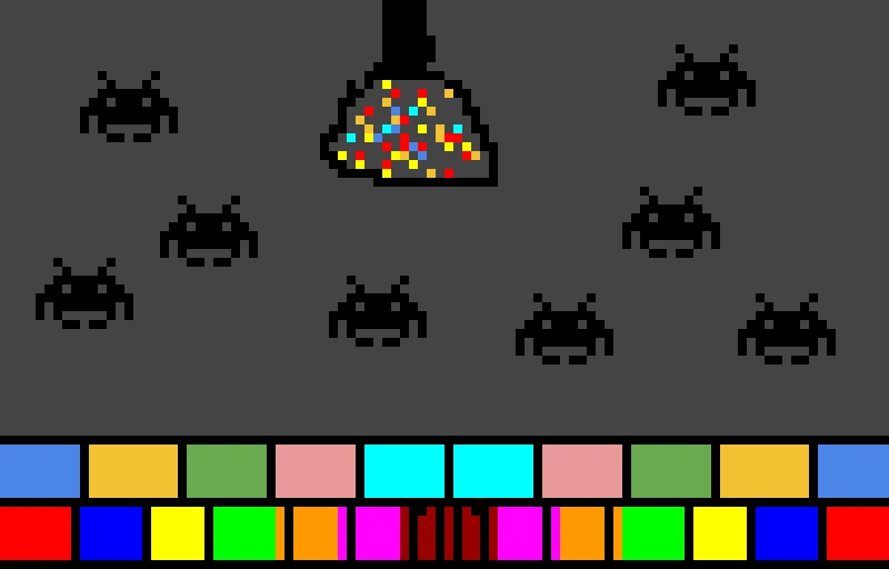 space invader dance party