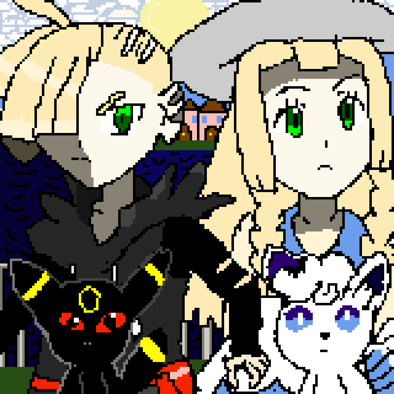 Lillie and Gradion ( Pokemon contest)