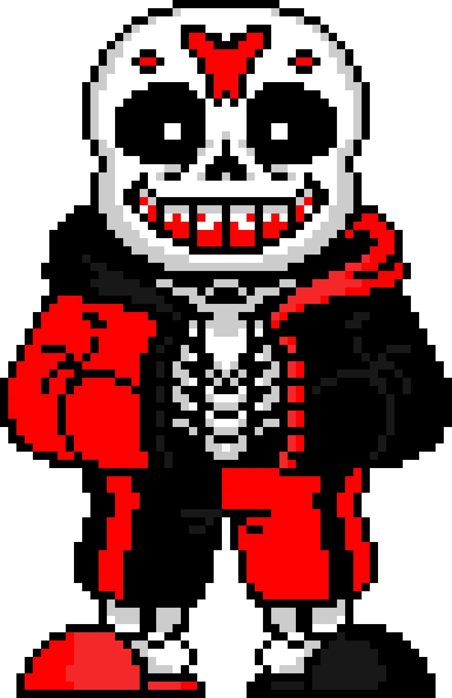 my version of sans looks like this idk what i did on the head i just did random shapes