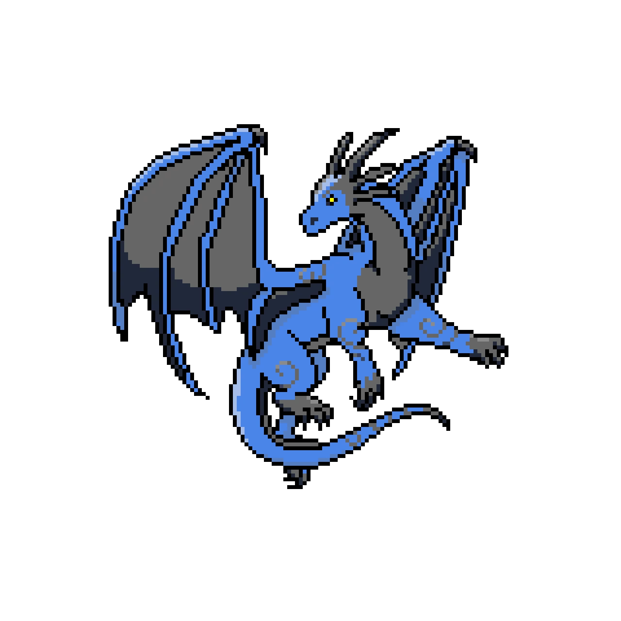 Saphira With SHading and Highlights (Credit to this_idiot_alt_acc, go like their pixel art not this)