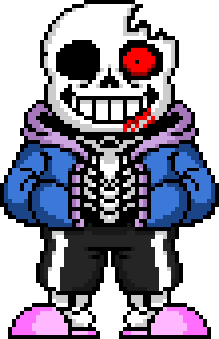 Horror Sans (Horrortale) Remade Battle Sprite