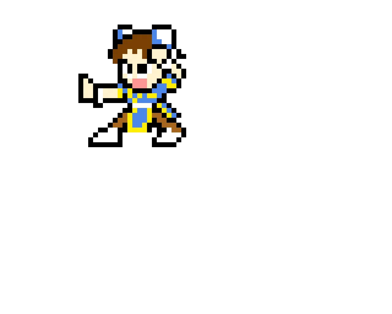 chun li from street fighter mega man styled and a skin for mm8bdm