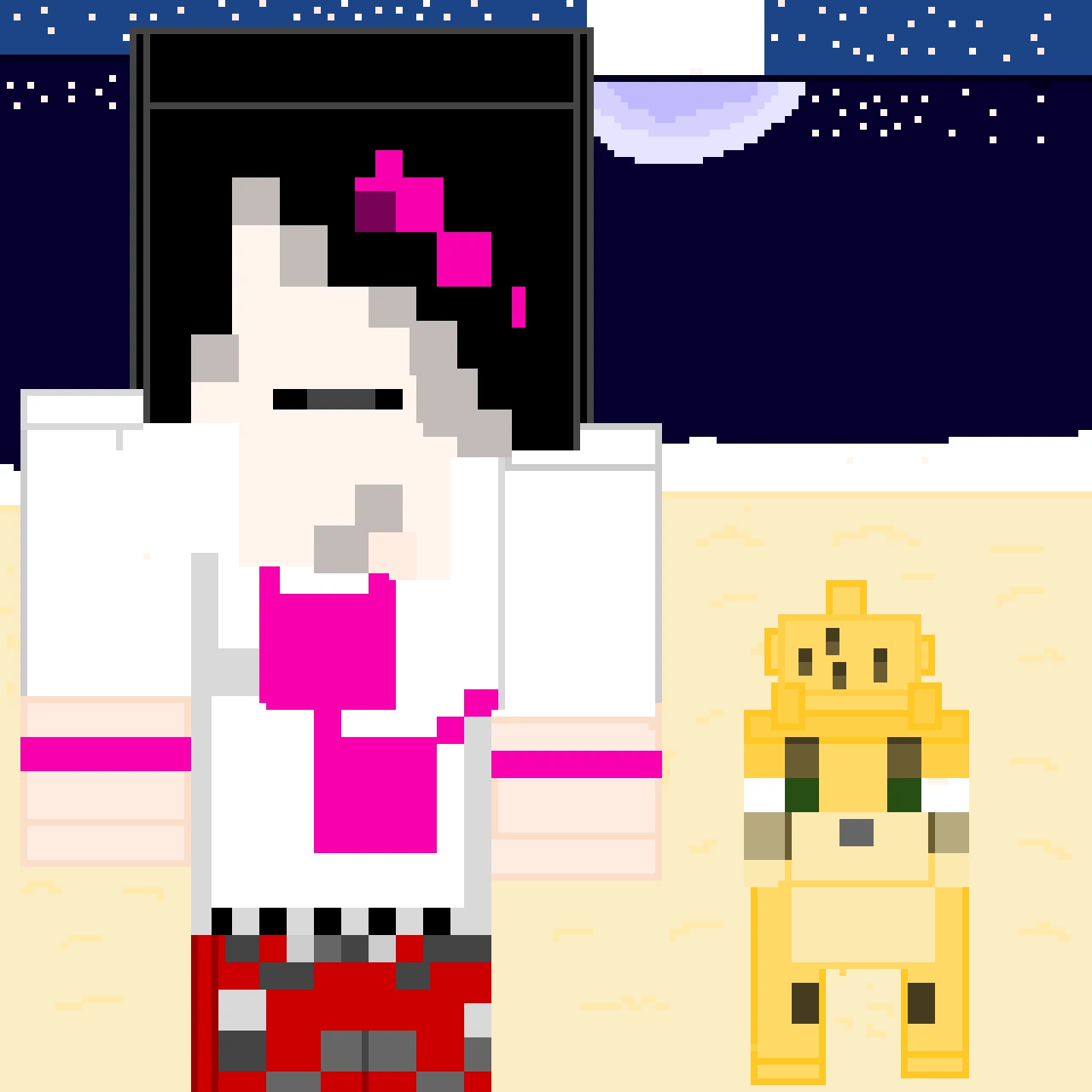 skelekitten minecraft skin and ocelot contest btw the moon in the background idea is from yreva