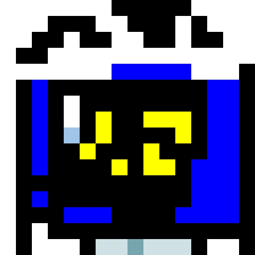 what my oc looks like in among us goggles and a dumb poster and coat