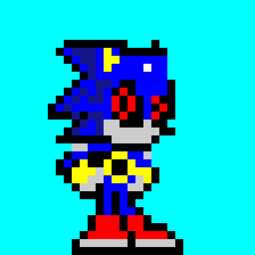 Metal Sonic pixel art