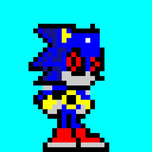metal sonic pixel art