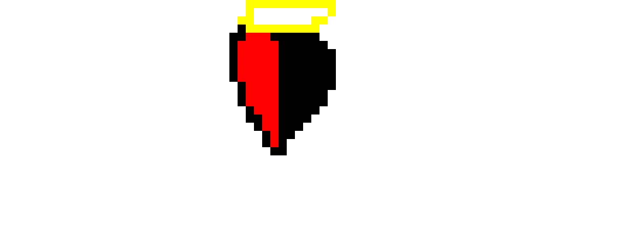red-and-black-heart-with-halo