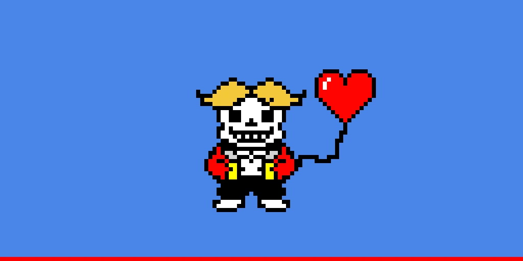 Sans with Mustache hair