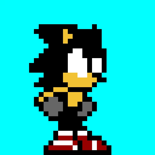 dark sonic og sonic exe art by pixely
