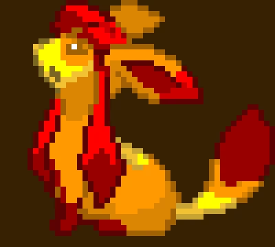 my verson of flareon(credit to jwehlkajrhg for the glaceon i just made it fire)