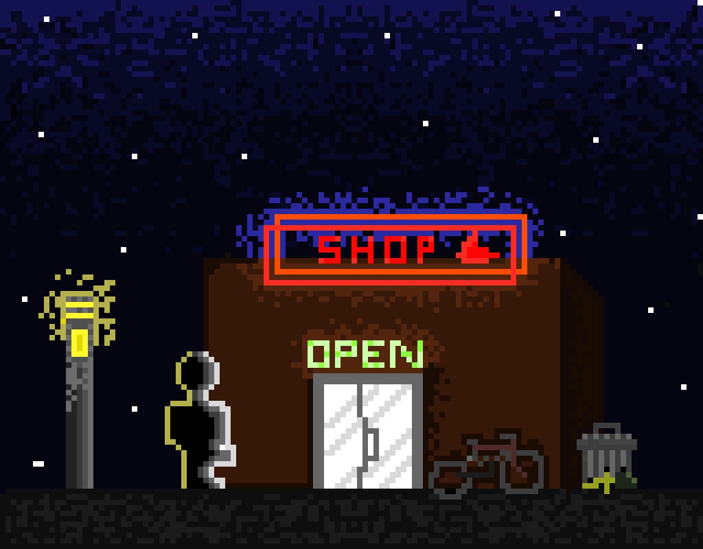 neon corner store