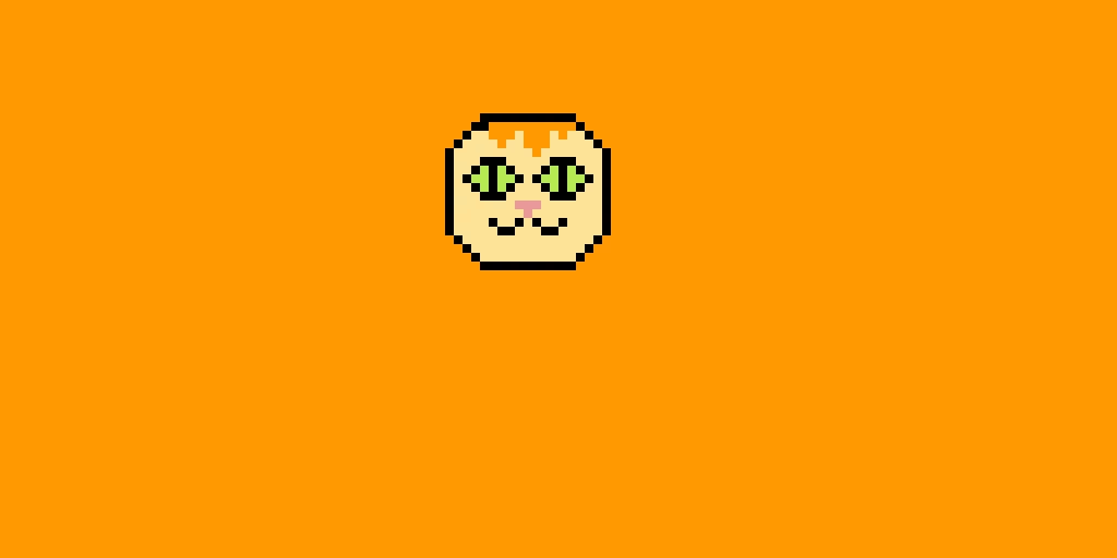 orange cat without ears