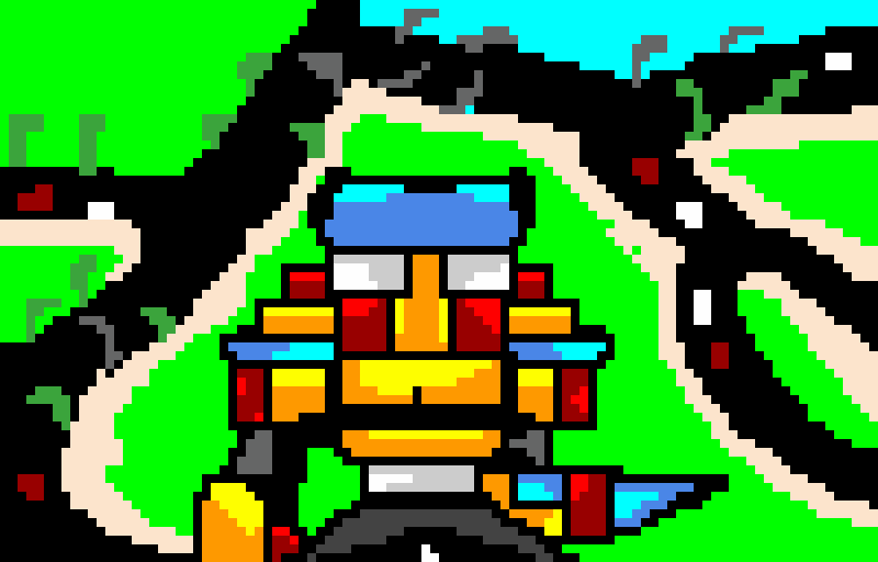 volt robot on a cliff