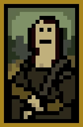 pixelated mona lisa