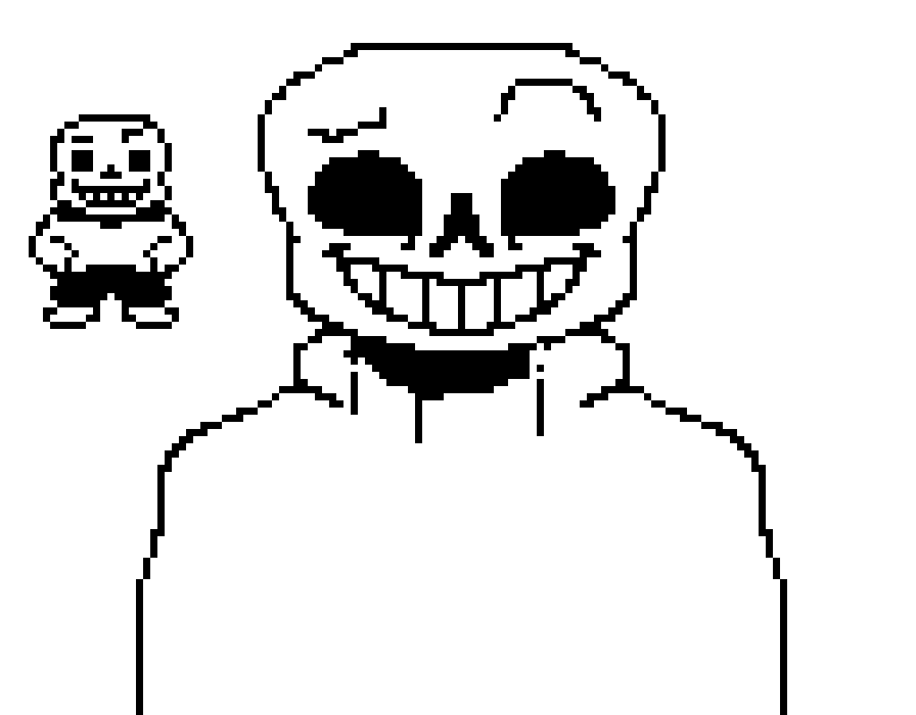 Fallen vhs sans pixel art