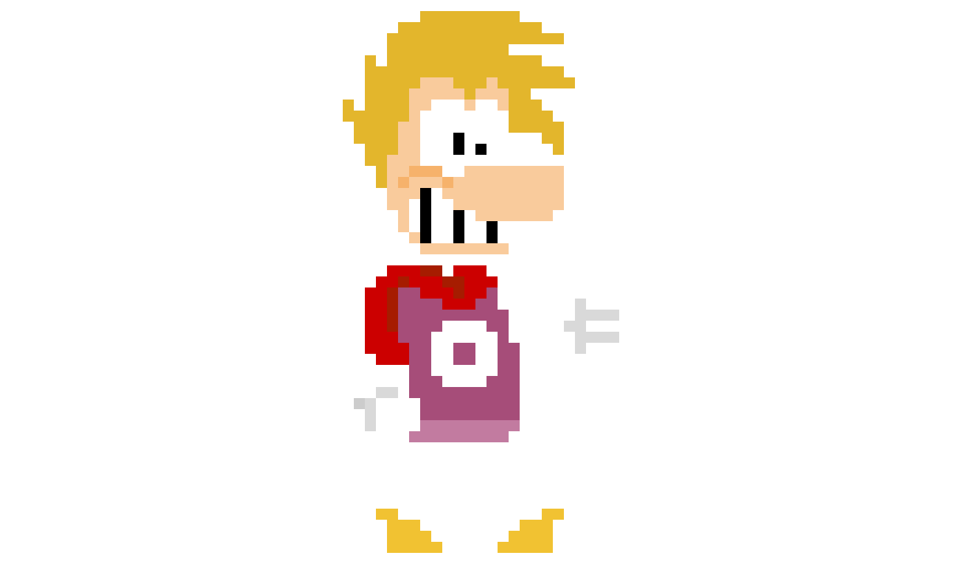 Rayman pixel art