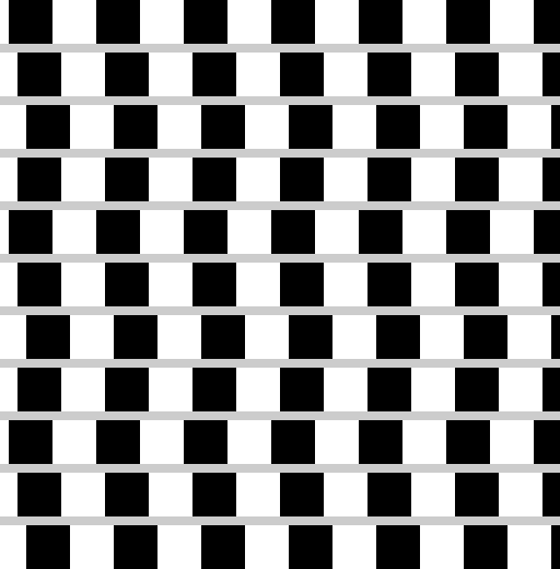 slanted line illusion