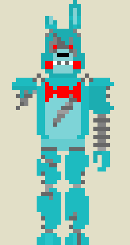 Withered Toy Bonnie Pixel Art