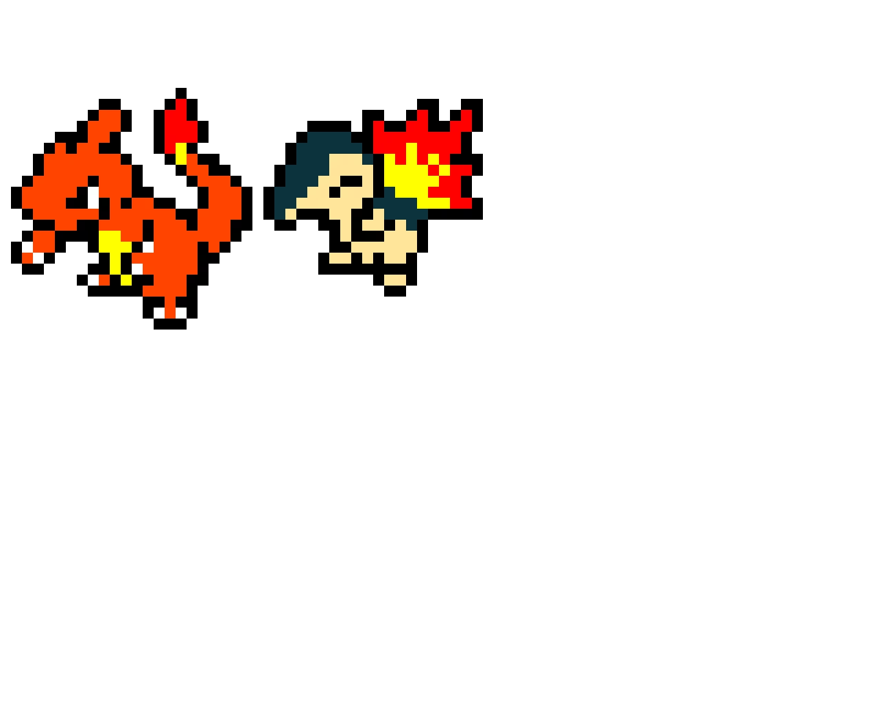 cyndaquil and charmander