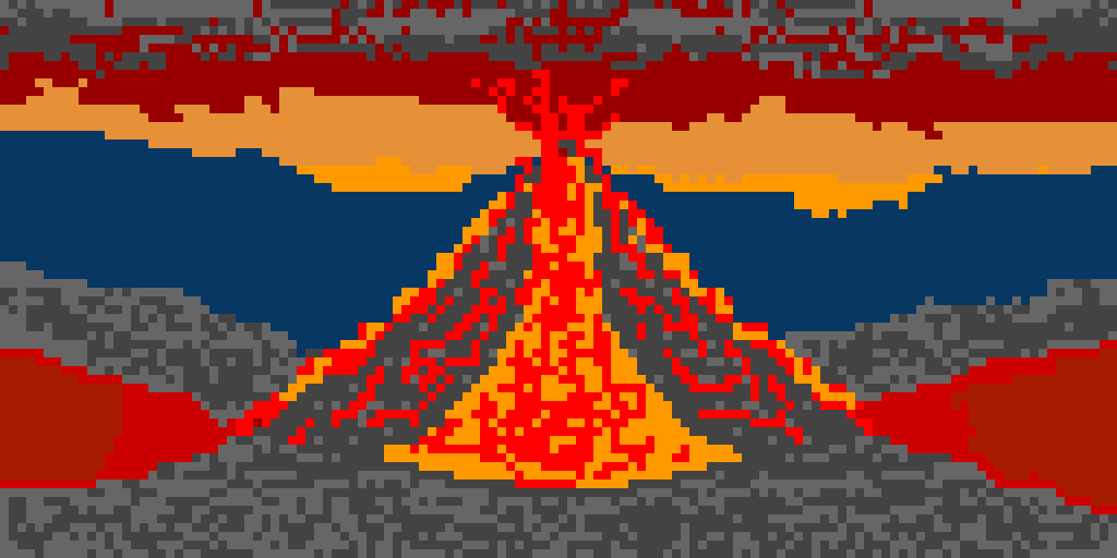 detailed volcano