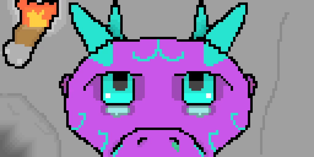 new and improved Violet (name ideas plz, also yes shes a dragon, so it purple (my black dragon) )