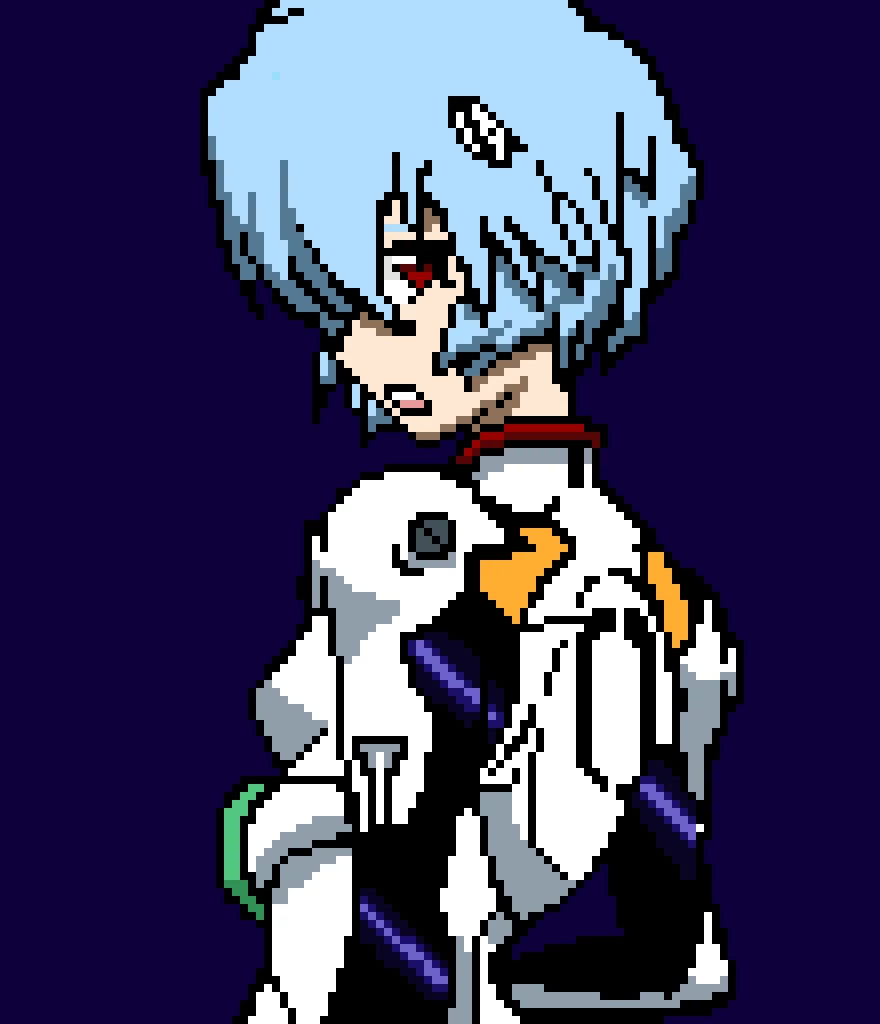 rei ayanami from neon genesis evangelion but better