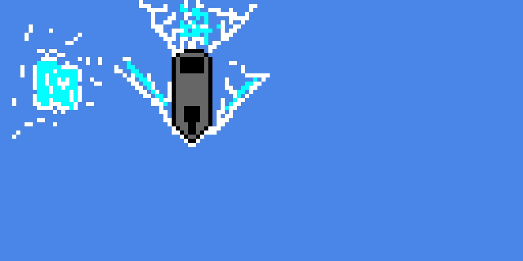 battle ship in the icy sea