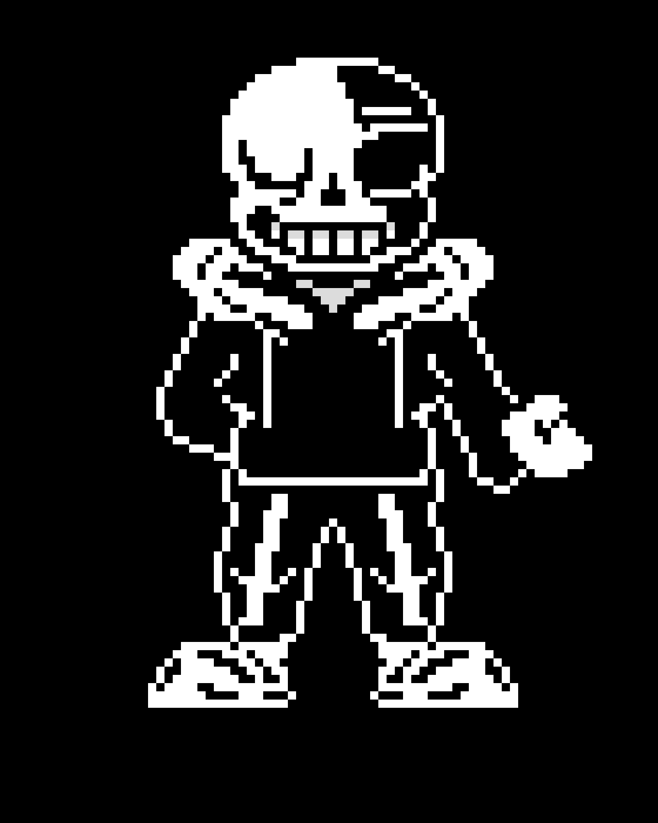 My Hardmode Sans with Hand Out
