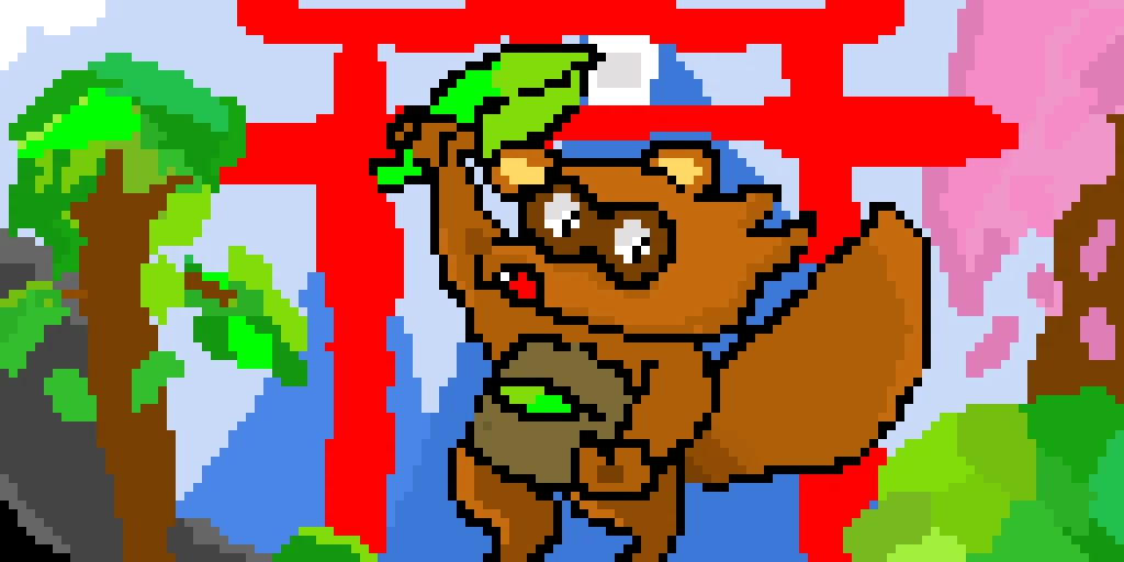 some pocky and rocky pixel art yay