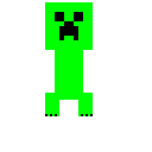 Minecraft Creeper Face Pixel Art 