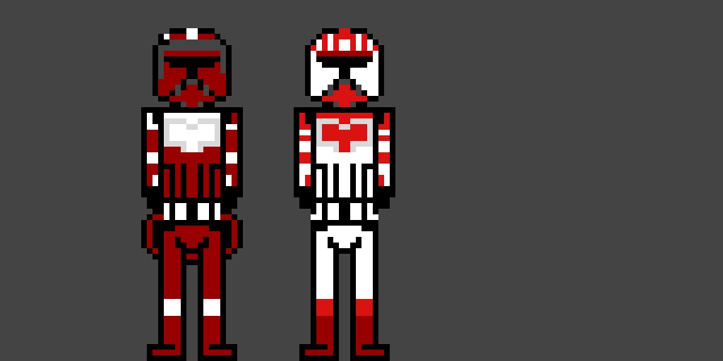 Commander Fox and Phase 2 Shock Trooper
