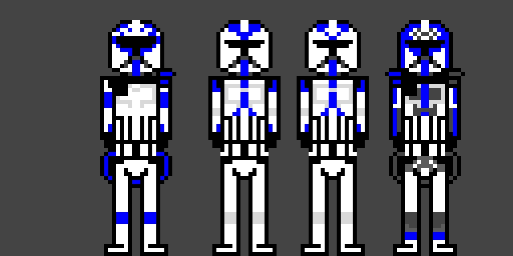 501st phase 2 Rex, Appo, Jesse, and Reg