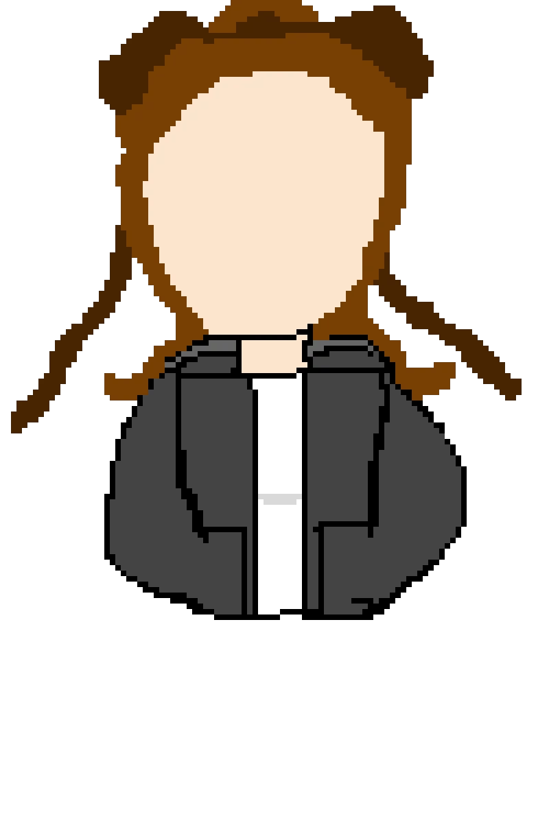 wip cross between monika from ddlc and my oc h gave this jacket to me and i am never without it xd