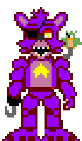 bonnies colors but foxy shape