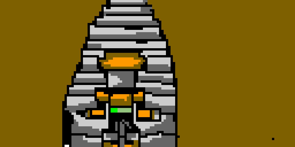 that robot has defeated a rock