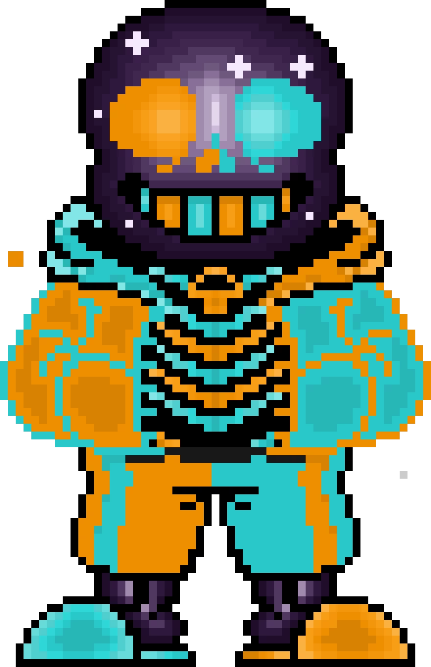blue and orange sans v3